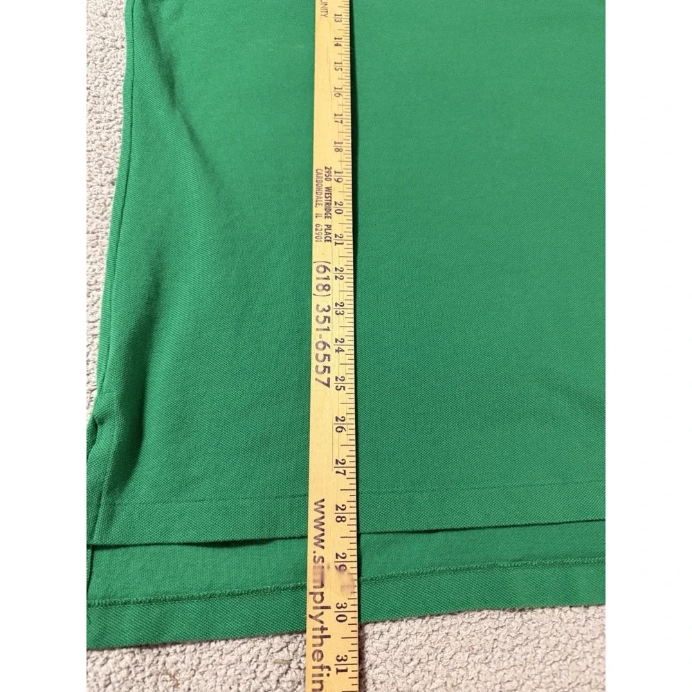 Polo Ralph Lauren Polo Mens L Classic Fit Big Pony Shirt Green Short Sleeve VTG